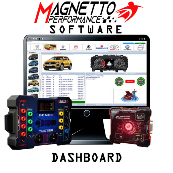 Licencja Magnetto Bench Tester DASHBOARD